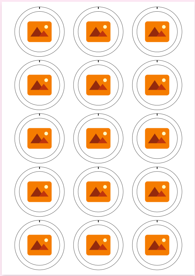 Free 44mm (1.75 inch) Button & Badge Template Maker — Design & Download — preview