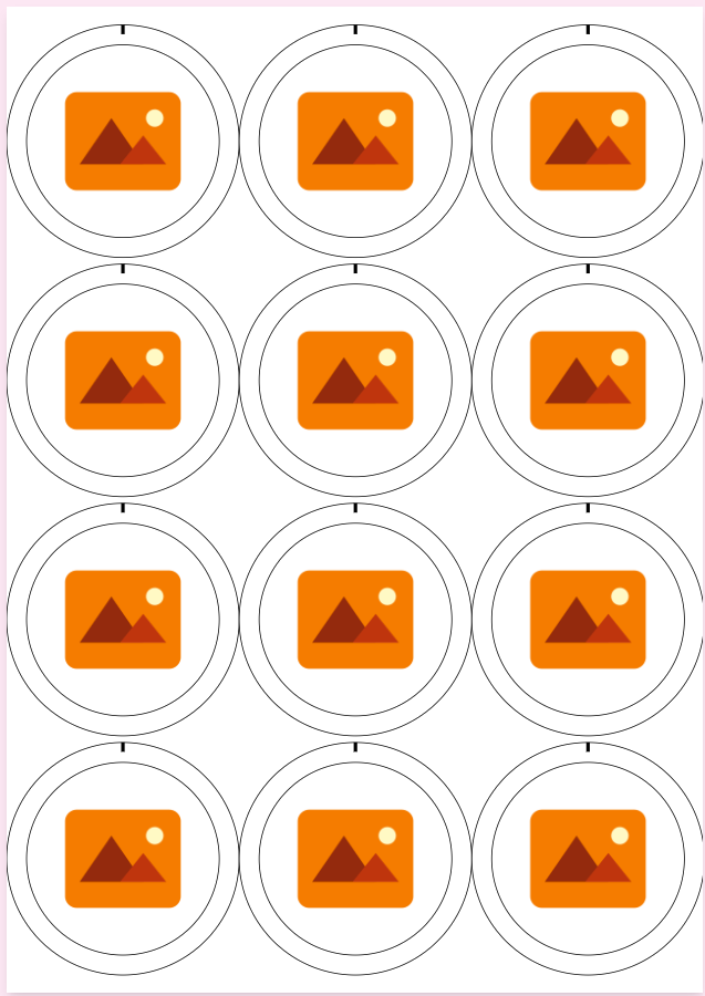 Free 58mm (2.25 inch) Button & Badge Template Maker — PDF Download — preview